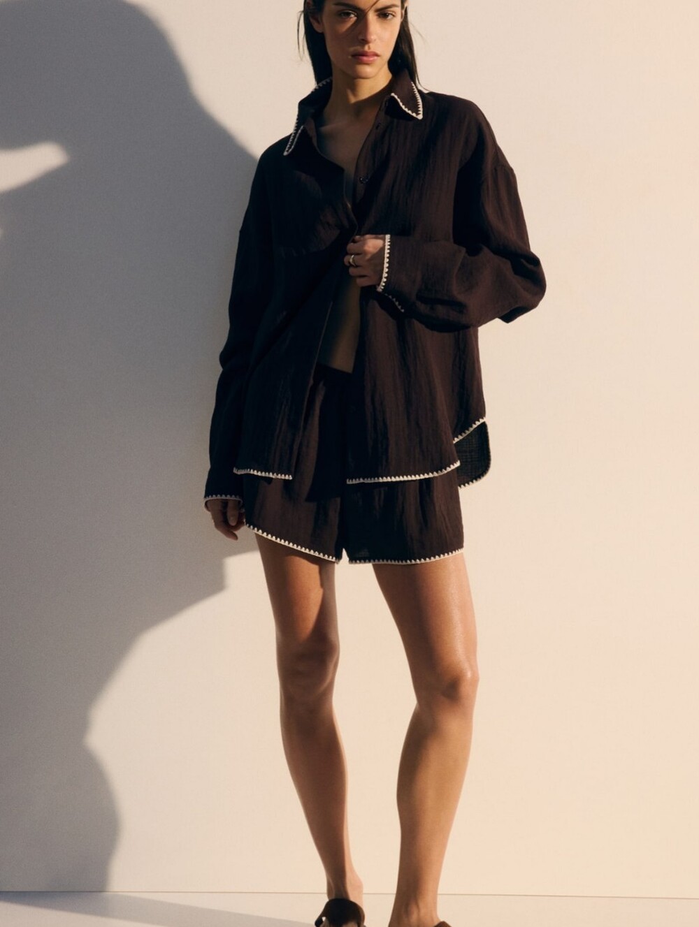 H&M Oversized Beach Set Top And Shorts